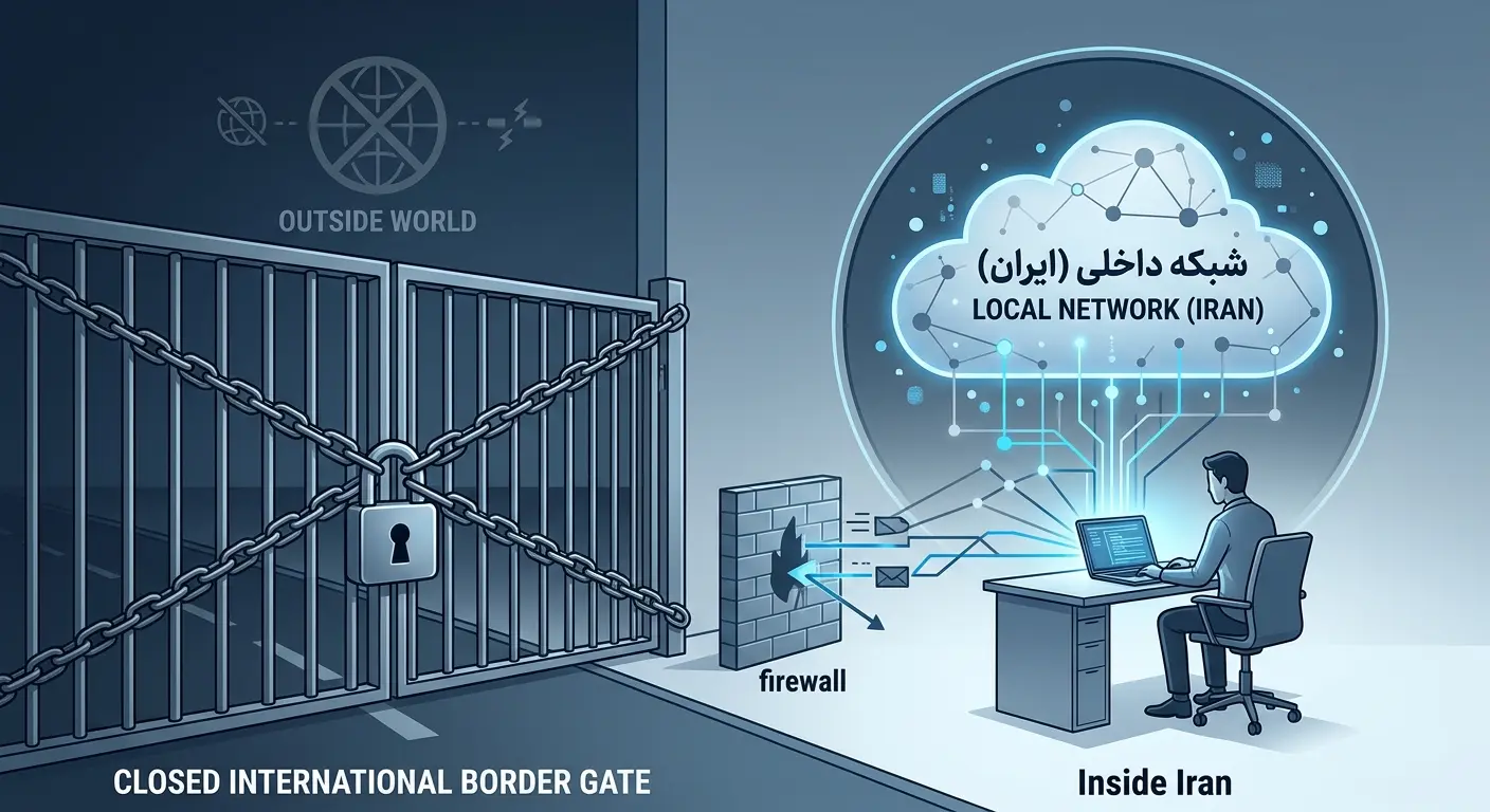 ریموت دسکتاپ بدون نیاز به اینترنت بین‌الملل